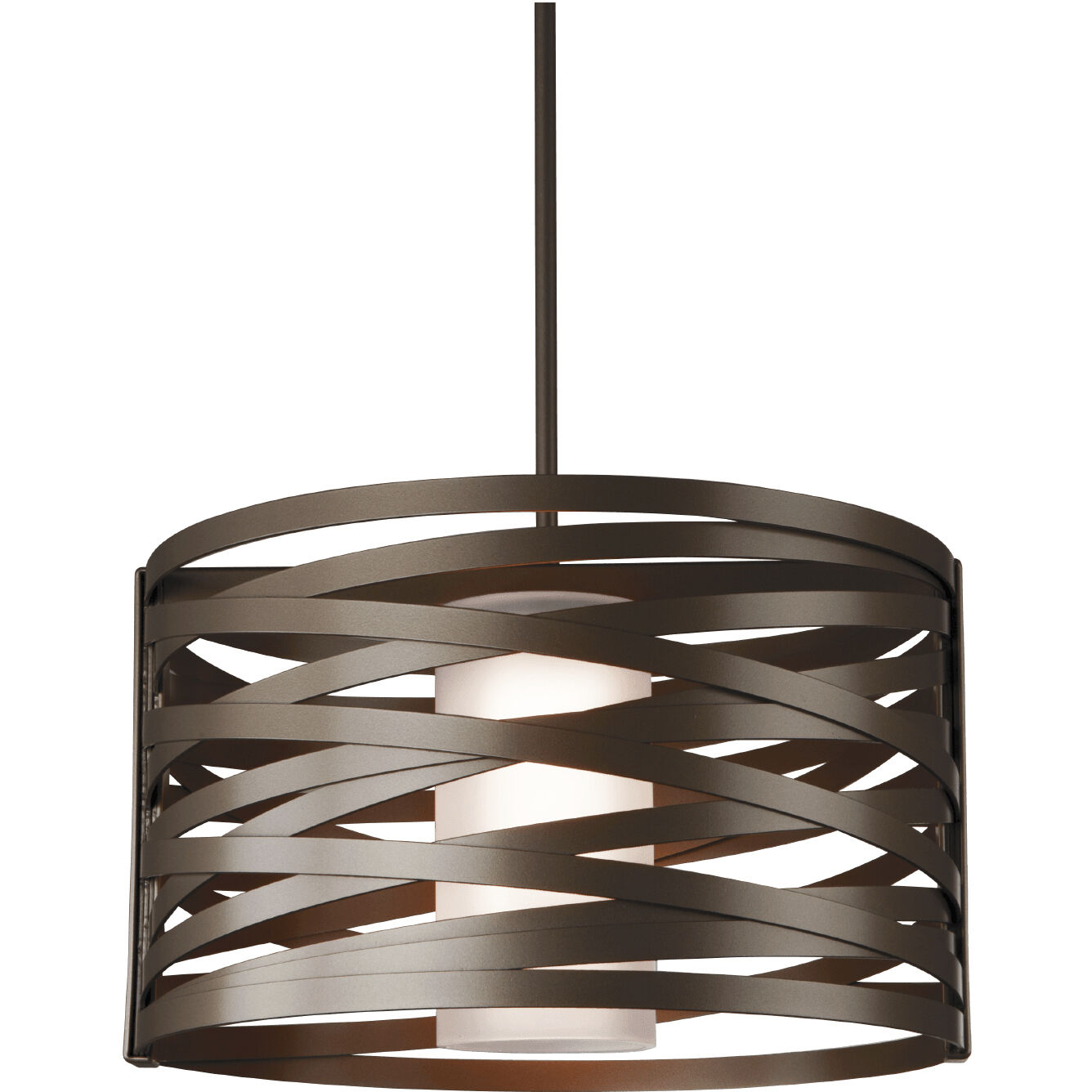 Tempest LED 18.3 inch Burnished Bronze Chandelier Ceiling Light Drum